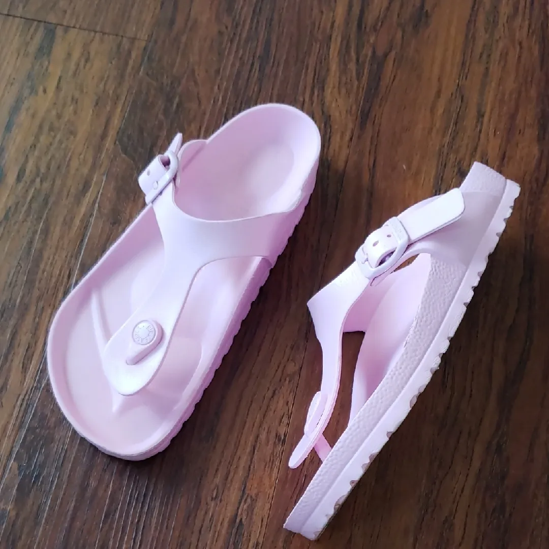 Birkenstock Light Pink Thong Sandals Size 36 - Image 2