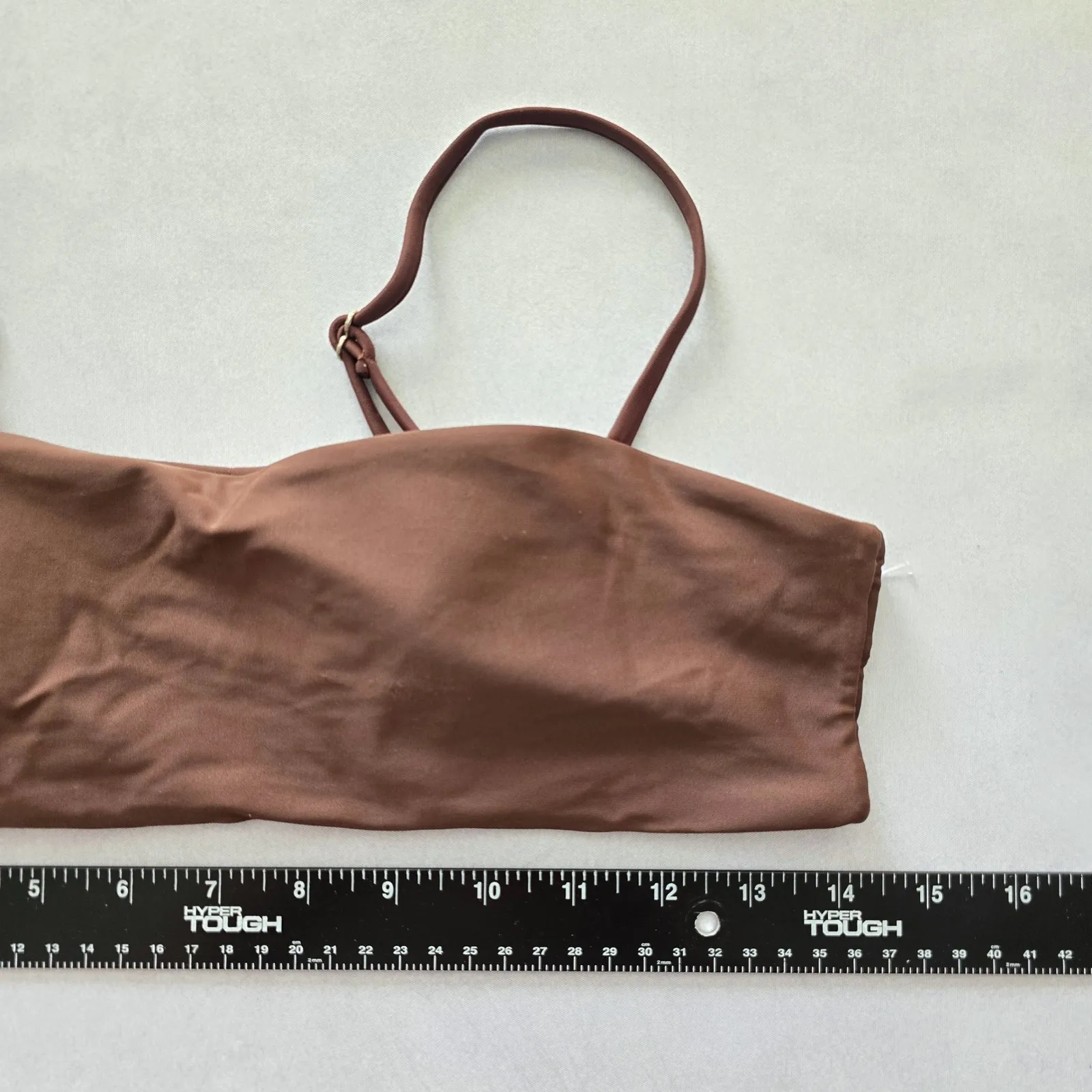 Y2K Coquette Barbie Cottage Brown Mermaid Retro Swimwear Bikini Top Medium - Image 7