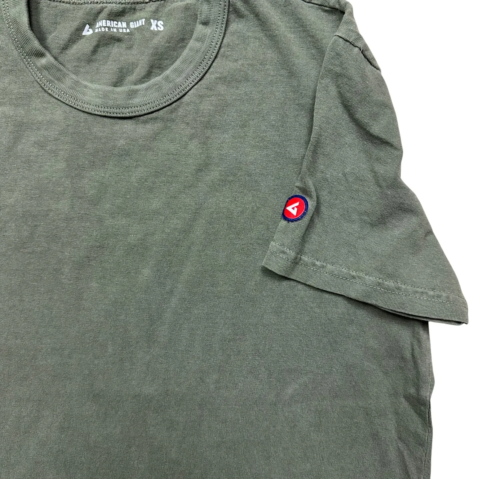 NWOT American Giant Women's Vintage Crew Tee XS Green Short Sleeve Casual - Image 4