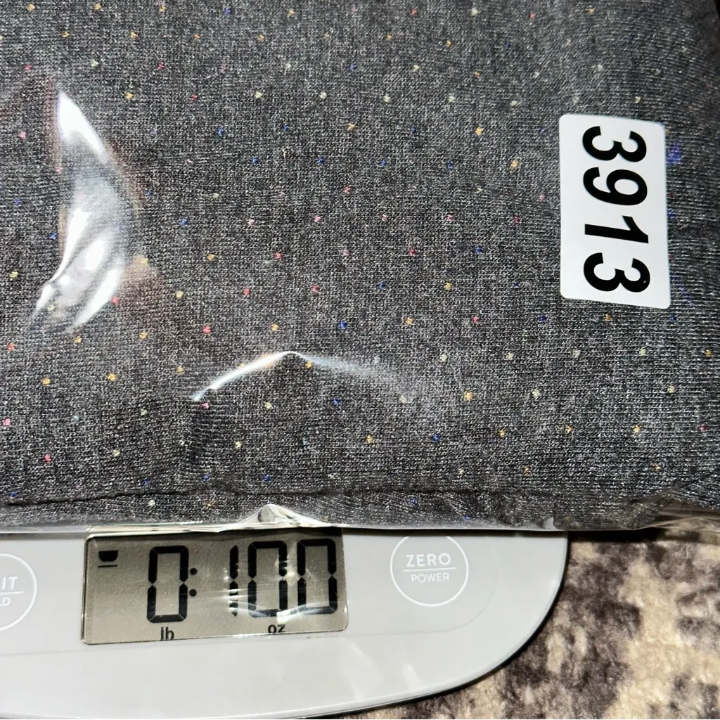 Numph Size M Gray Multi Color Micro Dot Long Sleeve 1/4 Front Zip Pullover Dress Size M - Image 8