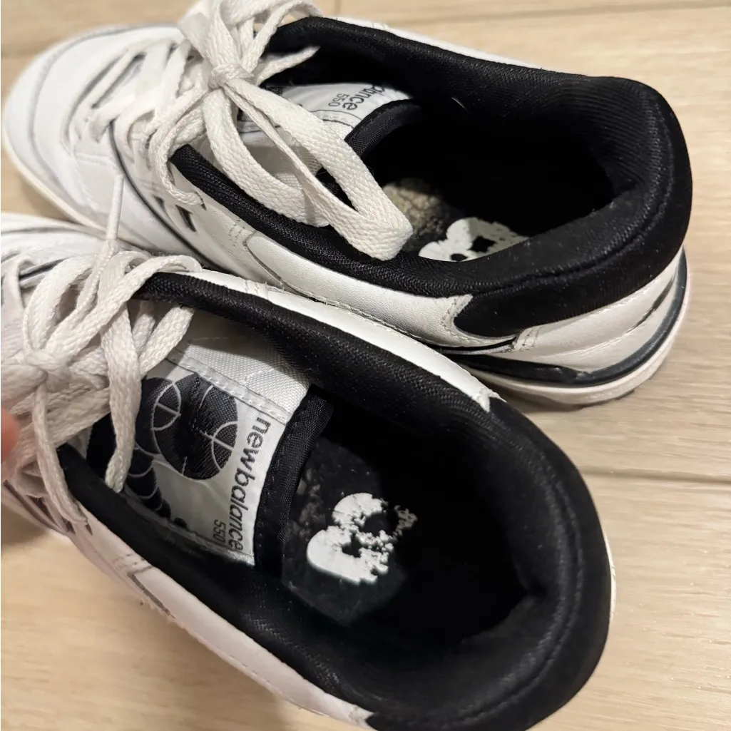 New Balance 550 Sneakers (White & Black) - Image 6