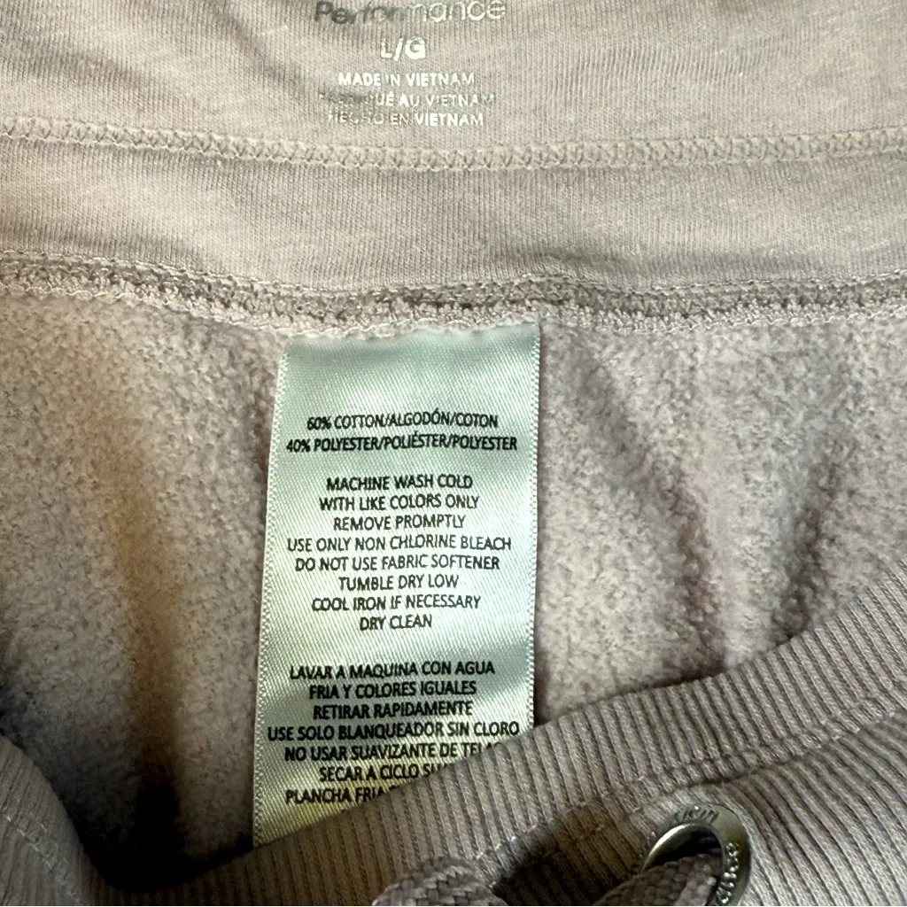 Calvin Klein Performance Women‘s  Tapered Sweat Pants L Pink Drawstrings - Image 3