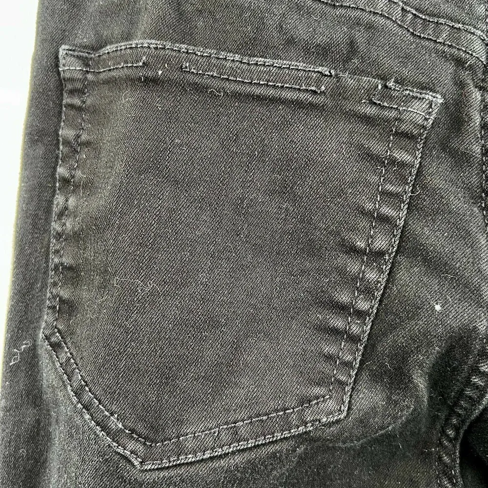 J. Crew Billie Demi Boot Crop Black Denim Jeans Cotton Blend Size 26 - Image 4