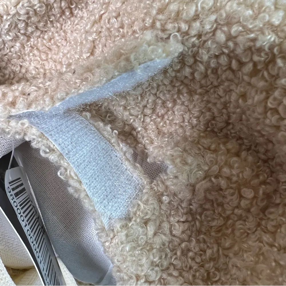 INC Taupe Sherpa Baseball Cap/Hat w/Vel-Cro Closure - Image 7