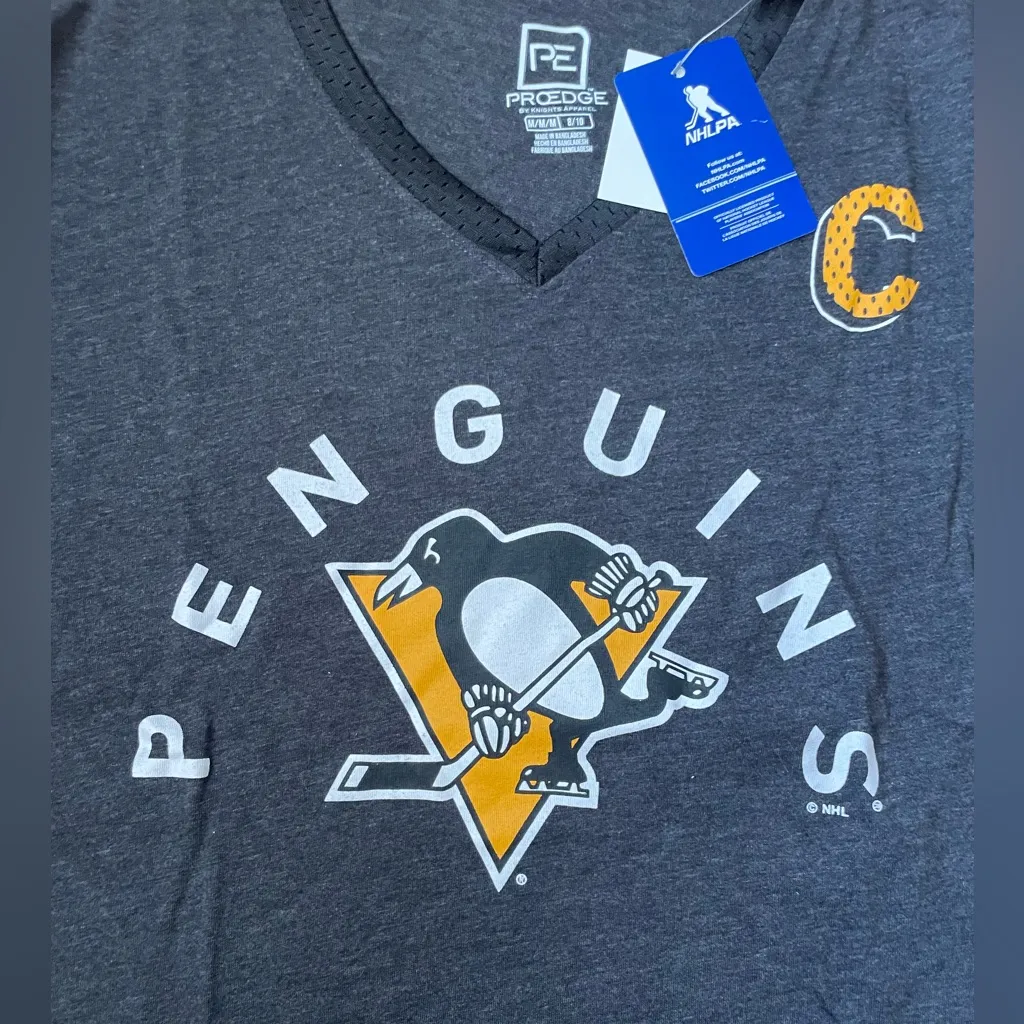 NWT! Pittsburgh Penguins Sidney Crosby Shirt Yellow Size M - Image 3