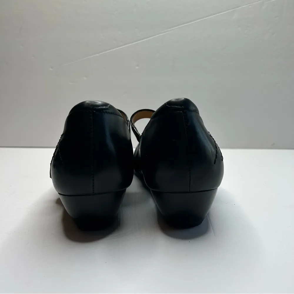 ZIeRA Black Mary Jane Leather Shoes with Strap 37 - Image 8
