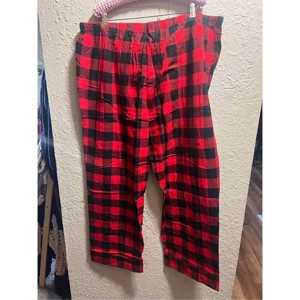 Wondershop At Target Red And Black Plaid Pajama Set Woman’s 2X NEW Size XXL - Image 13