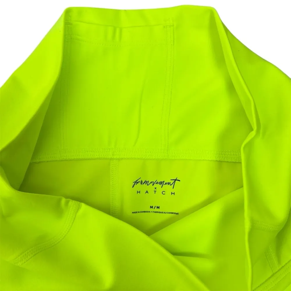 NEW  x Hatch Never Better Shorts M Neon Yellow - Image 3