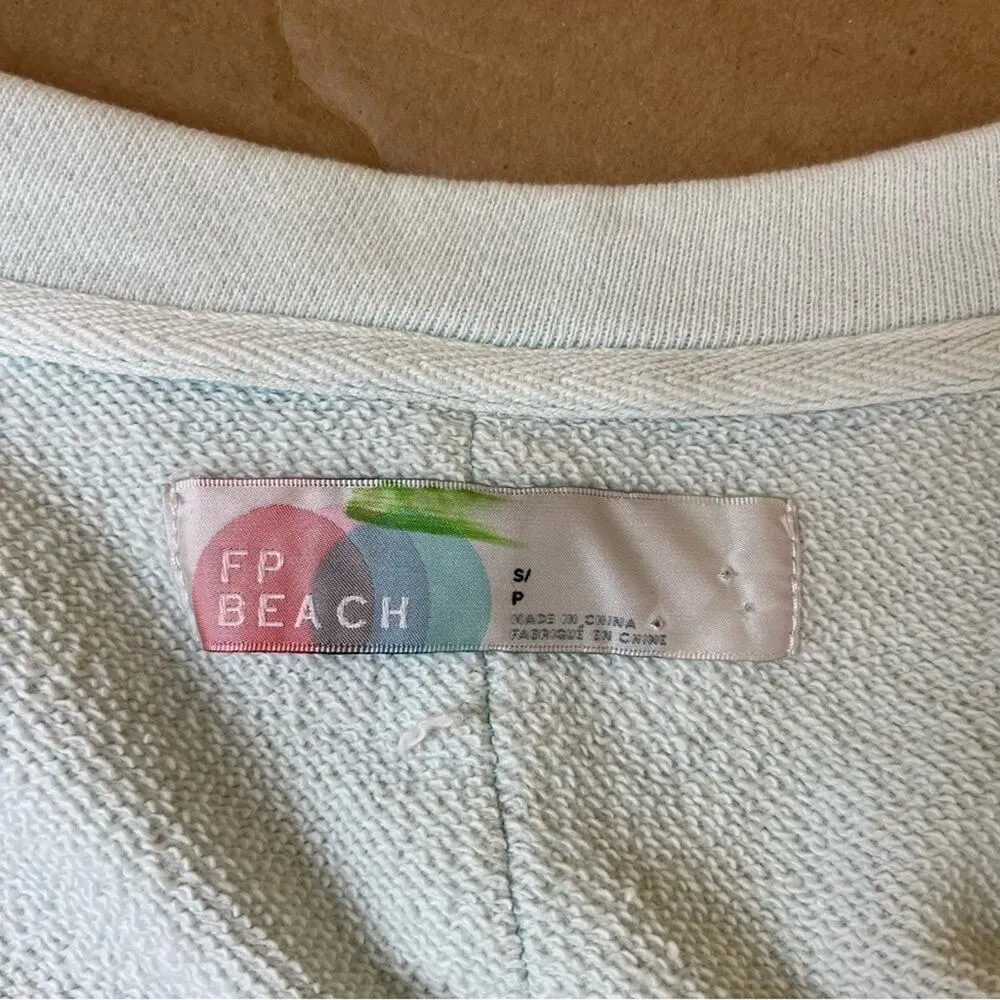 Free People Beach Light Blue Chloe Tunic Small - Image 8