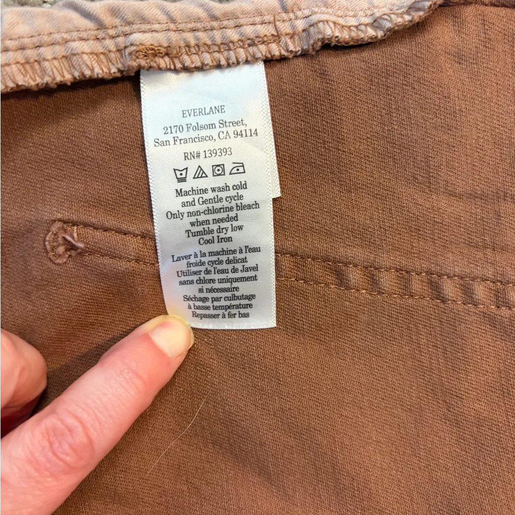 Everlane Wayhigh Brown Denim Shorts, Size 8 - Image 5