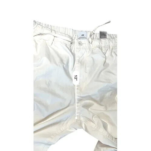 H&M Relaxed Fit Cream Tapered Chino Slacks Pants‎ LARGE Normcore Casual - Image 4