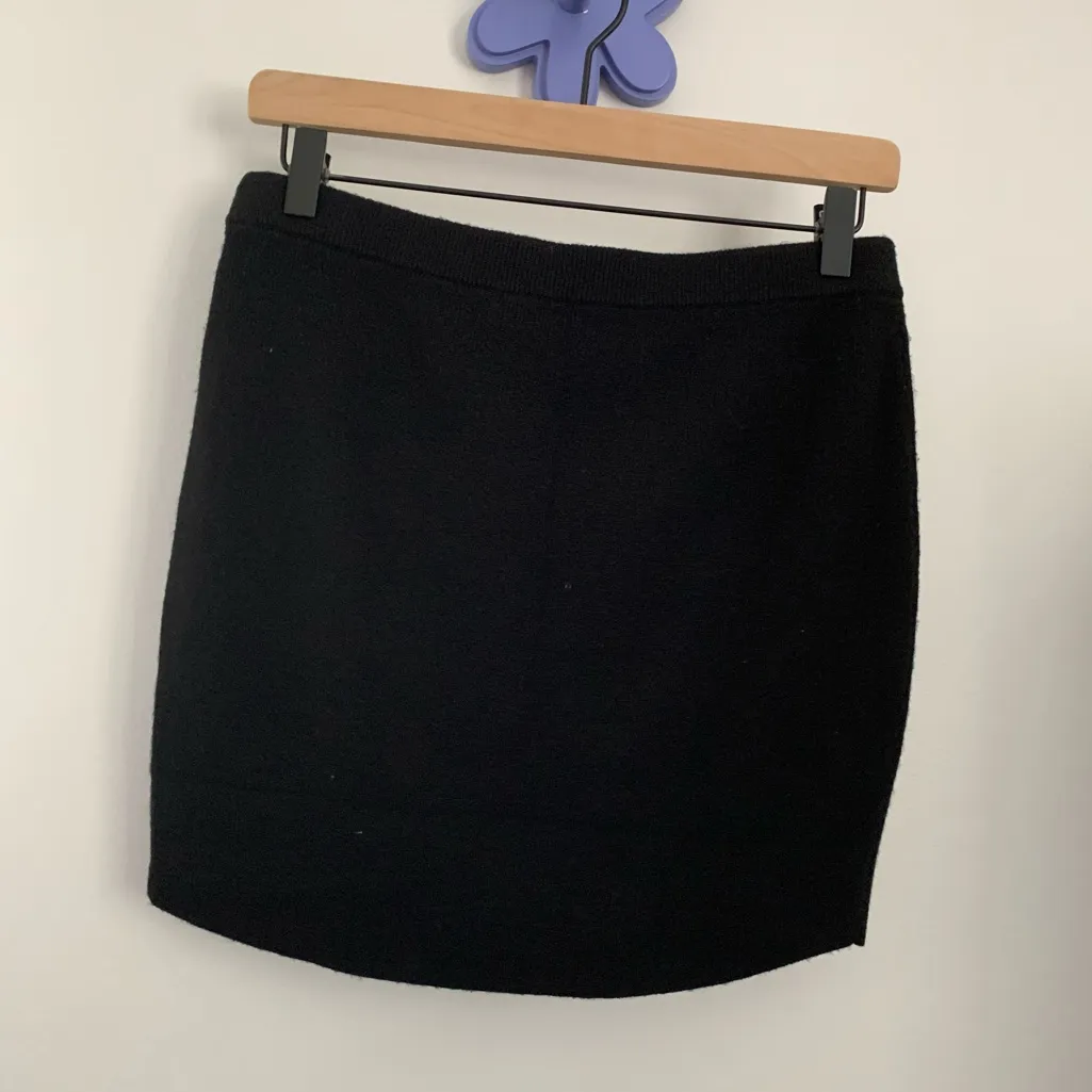 House Of CB Large Avril Cashmere Nylon Mini Skirt Black Evening Classy Elegant - Image 6