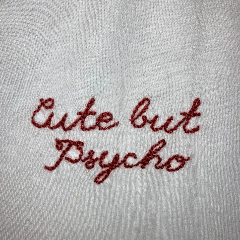 Brandy Melville Embroidered Tee - Image 3