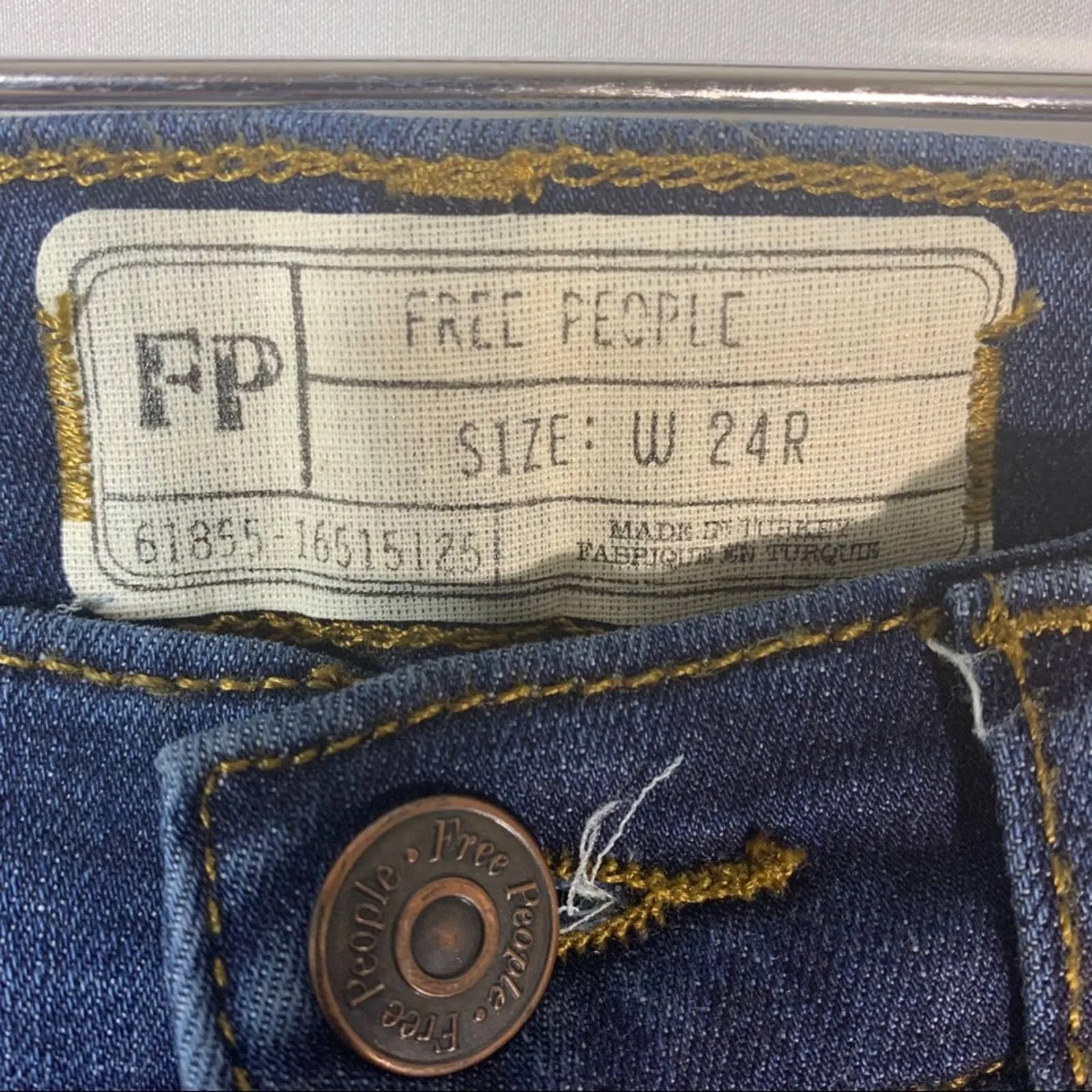 Free People busted knee skinny‎ high rise jean 24 - Image 9