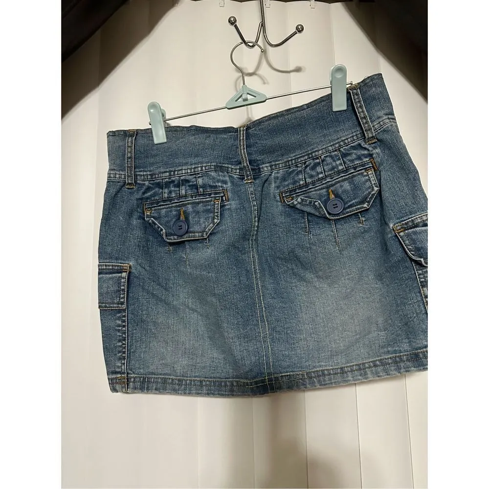 No Boundaries cargo style denim skirt - Image 5