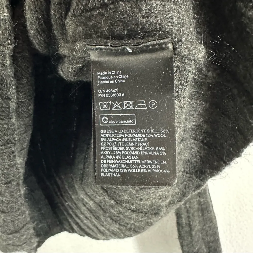 Divided H&M Long Sleeve Pullover Striped Sweater Women’s Medium Gray - Image 6