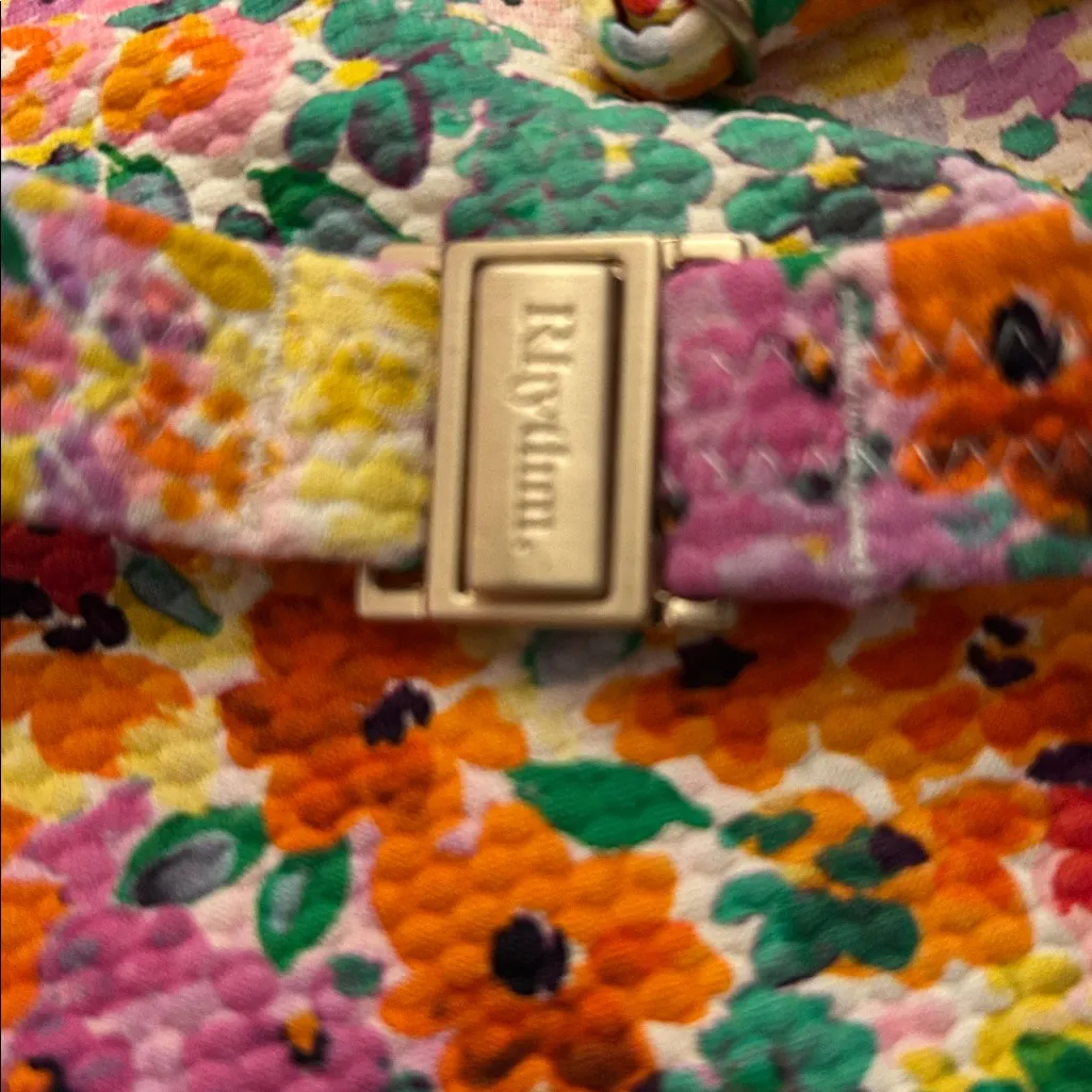 Free People RHYTHM WOMENS SWIMSUIT SIERRA FLORAL TIE FRONT ONE PIECE Medium - Image 8