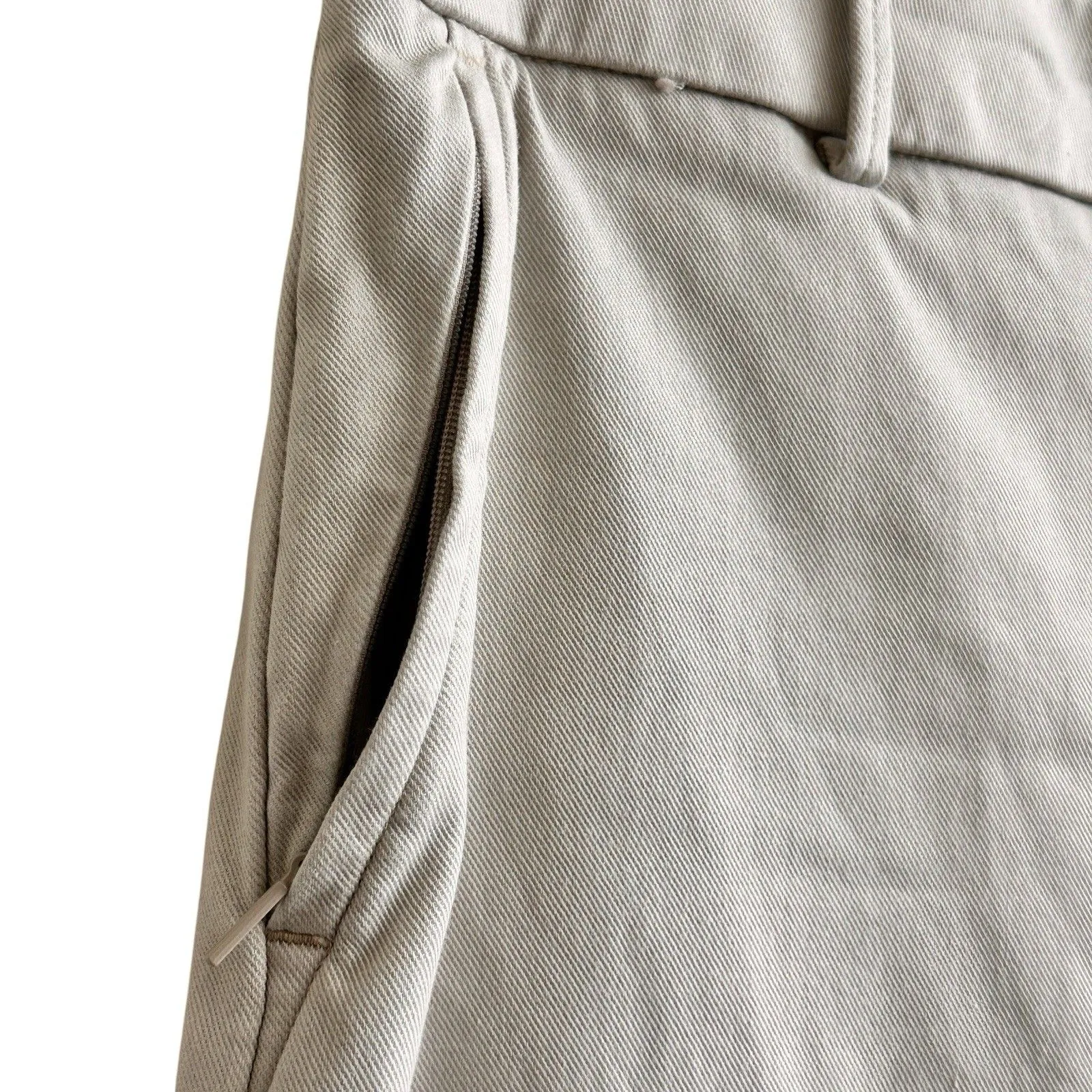 Spanx Supersmooth Stretch Twill High Rise Wide Leg Trouser Pant Beige L Tan Size L - Image 14