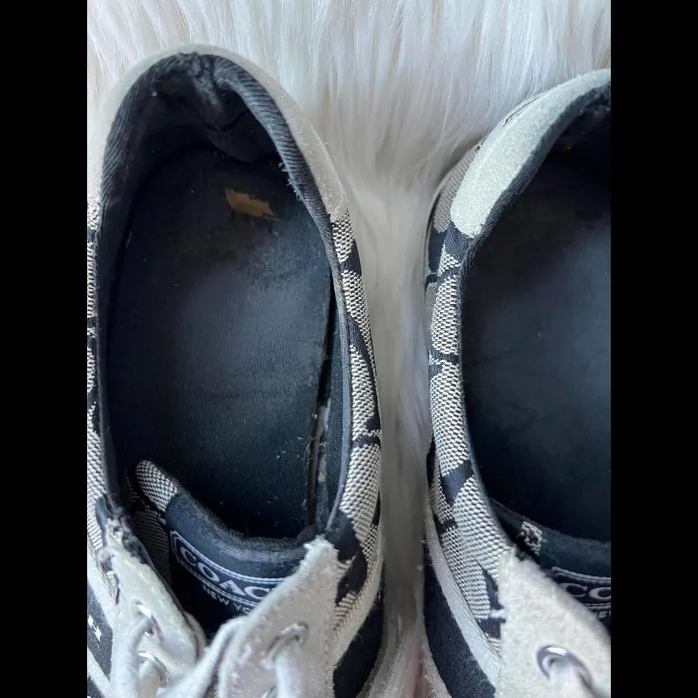 Coach Signature Canvas Sneakers size 8 - Image 5