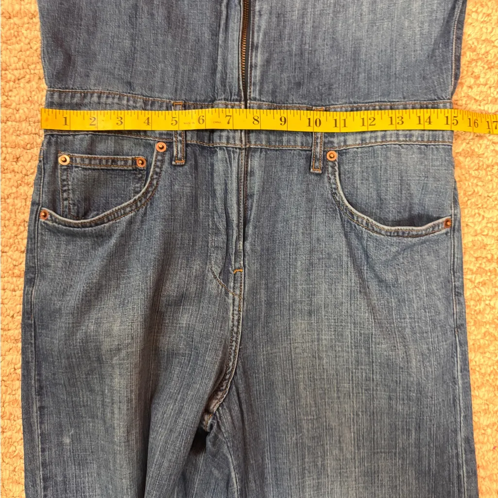 RIVET.UTILITY Classic Blue Women's Denim Overalls Size Small - Image 14