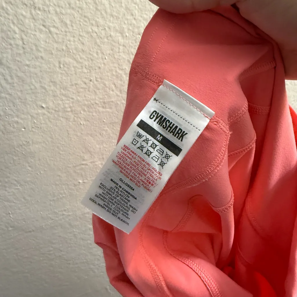 Whitney Simmons Gymshark Coral Seamless Legging Size M Athletic High Waist - Image 5
