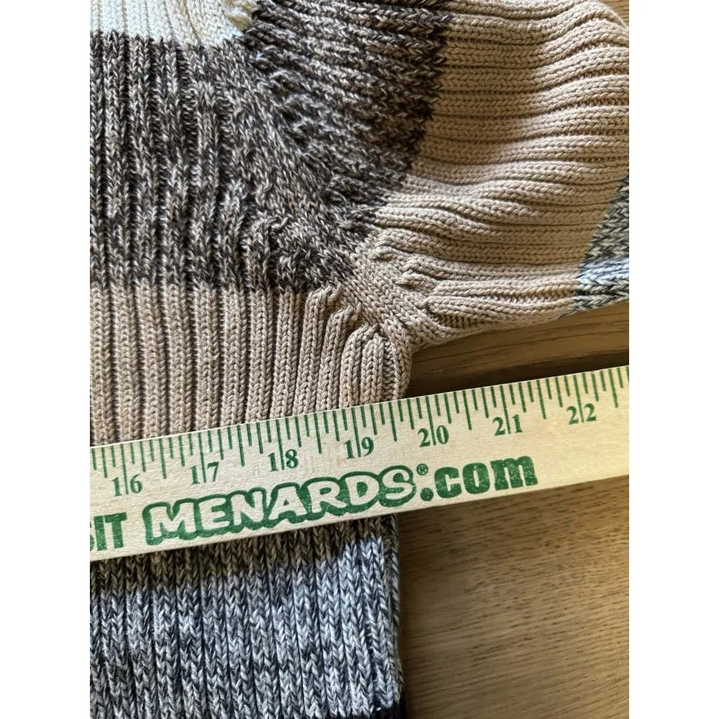 Eddie‎ Bauer Women Size XXL Knit Tunic Sweater Turtleneck Striped Preppy Teacher - Image 4