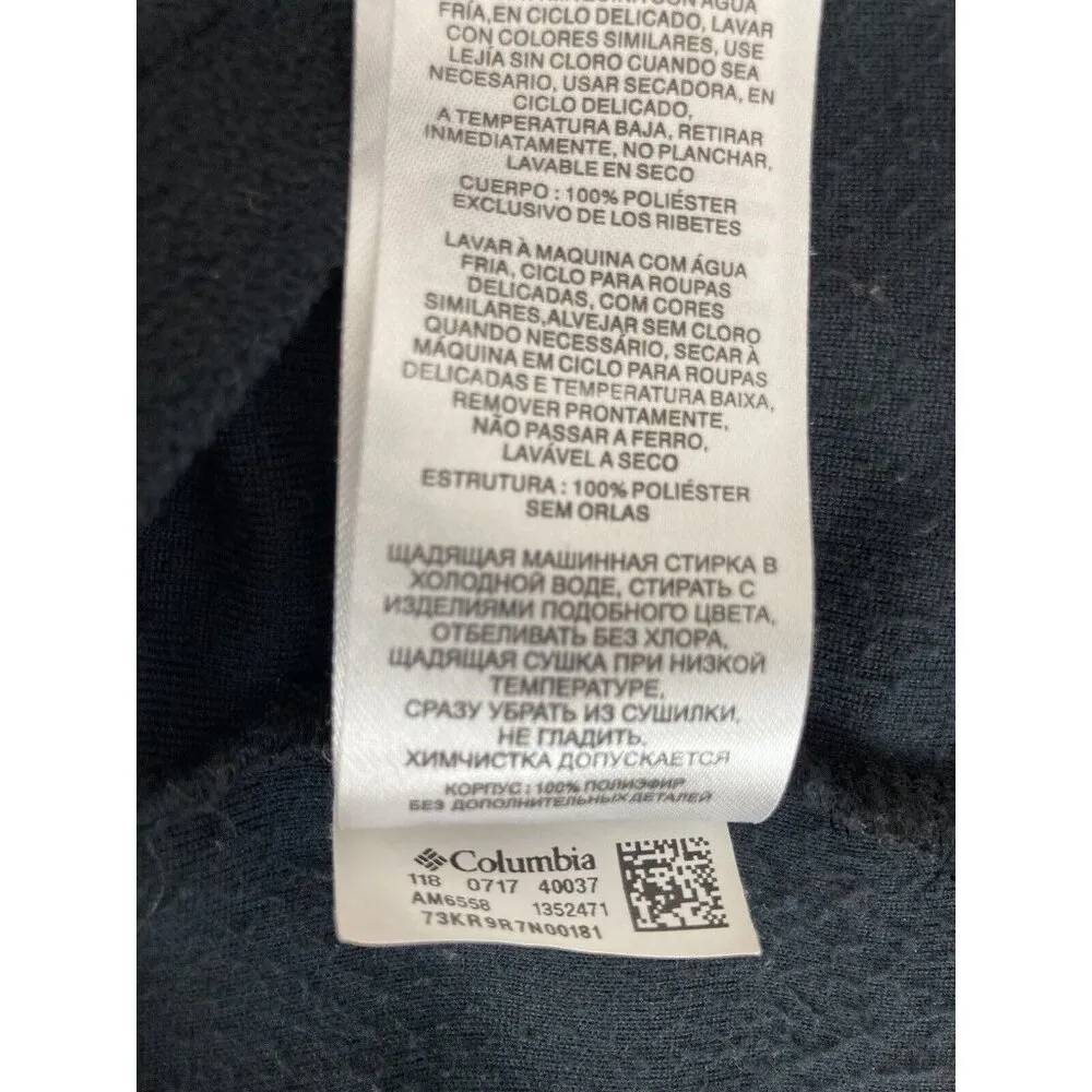 *Columbia Womens Long Sleeve Fleece 1/4 Zip Pullover Top Womens XL Black Outdoor - Image 6