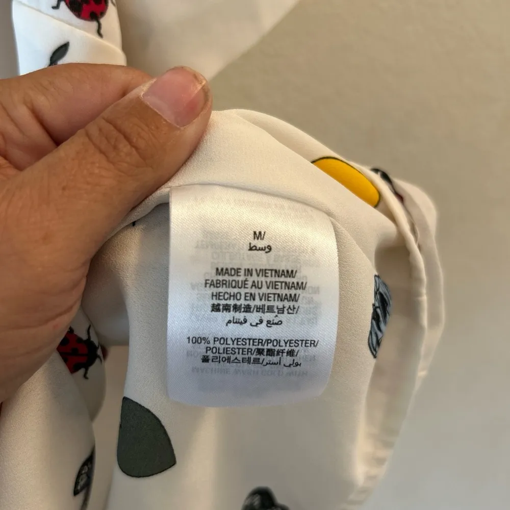 Maison Jules White Blouse with Colorful Print - Image 9