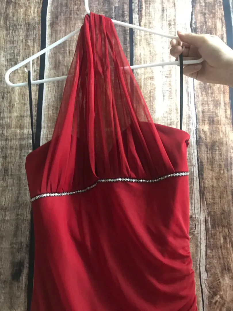 Mariposa Red Prom Dress  - Image 9