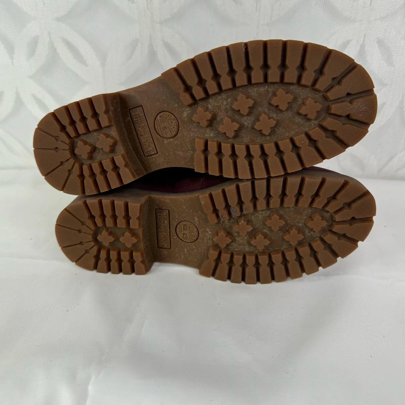 Timberland Women's Jayne Fleece-Lined Boots Burgundy Nubuck Size‎ 8 - Image 9