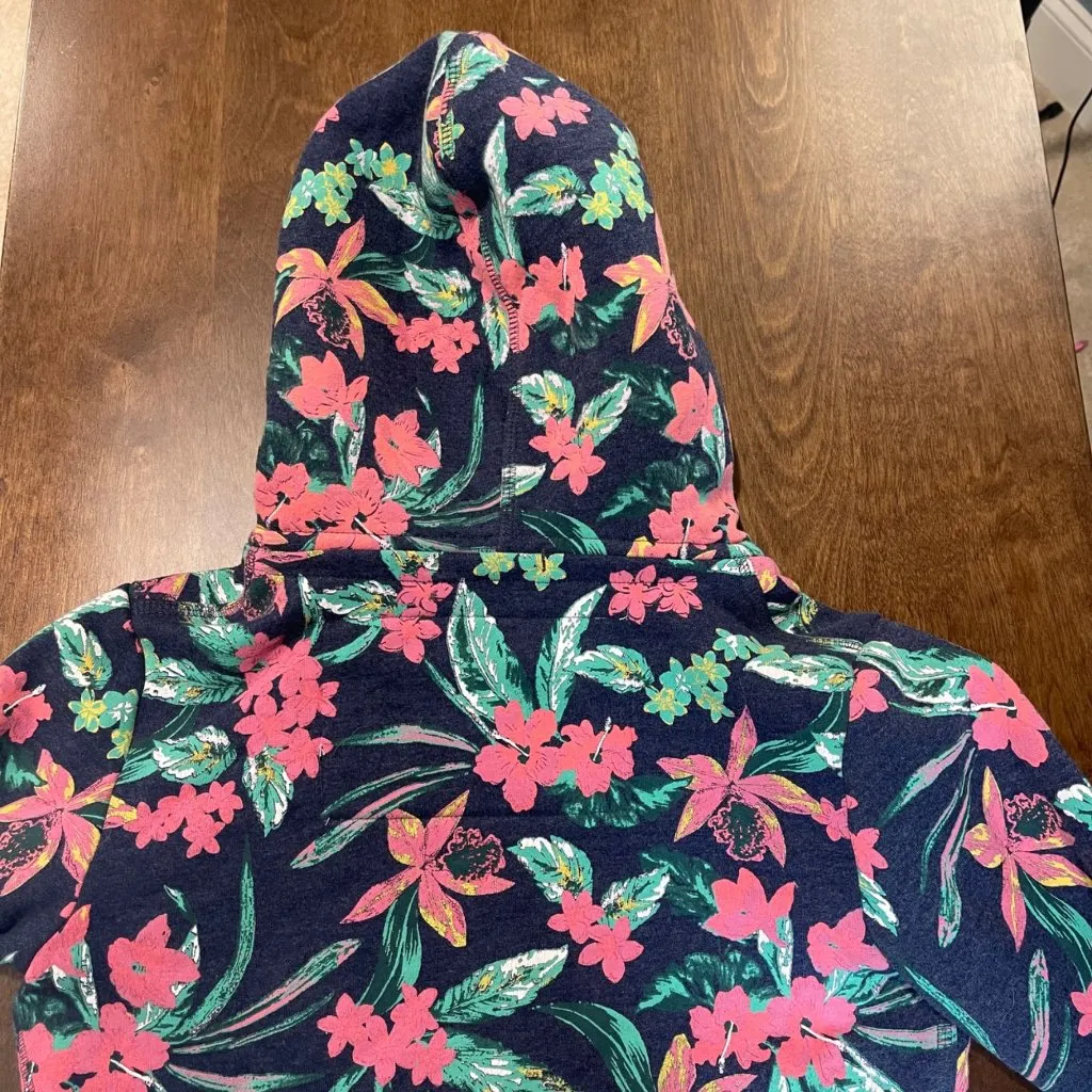 Superdry Orange Label All Over Print Full Zip Hoodie Women's Size XXS Knit NEW - Image 6