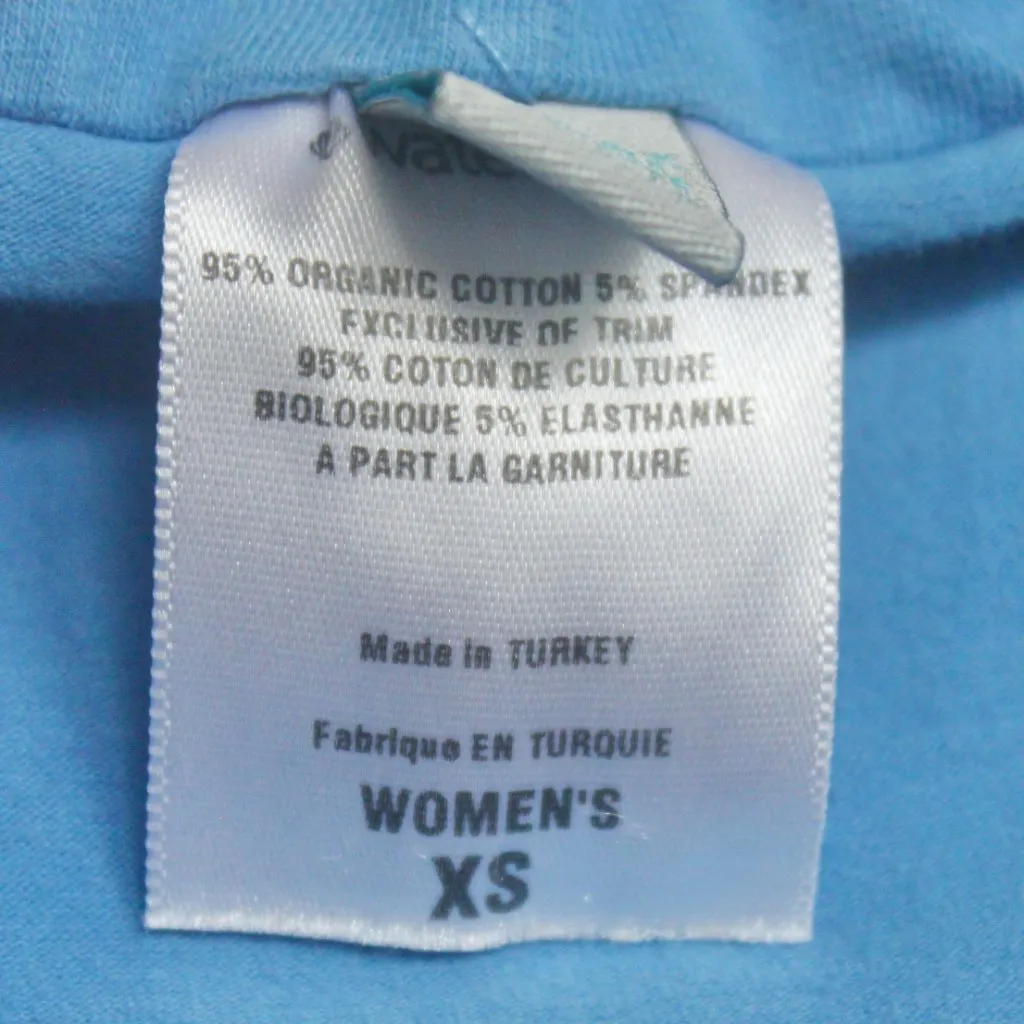 Patagonia Vintage Y2K Water Girl Organic Cotton Blue Zip-up Hoodie Extra Small - Image 8