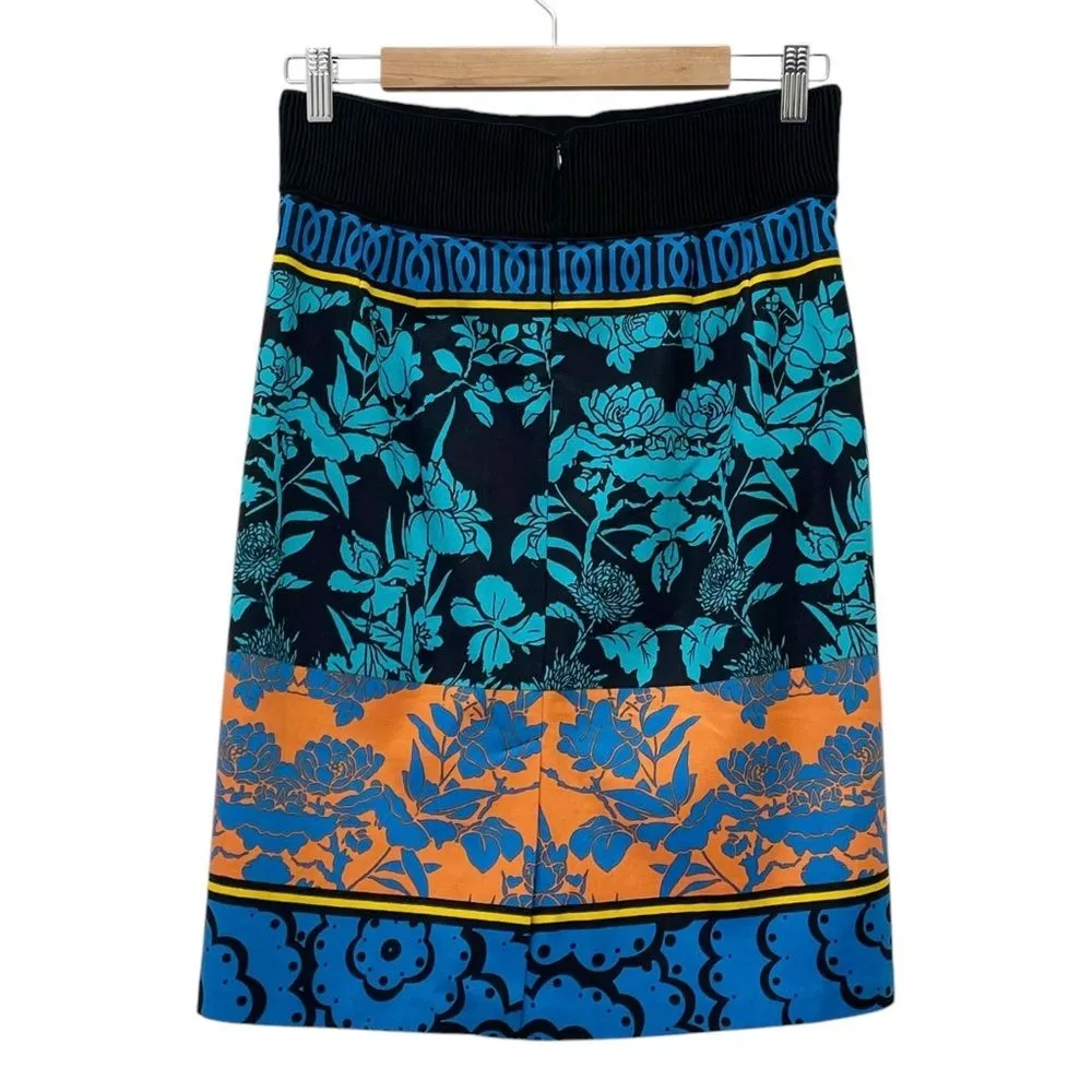 Plenty by Tracy Reese Elastic Waistband Floral Skirt in Flower Vase Multi Size 6 - Image 4