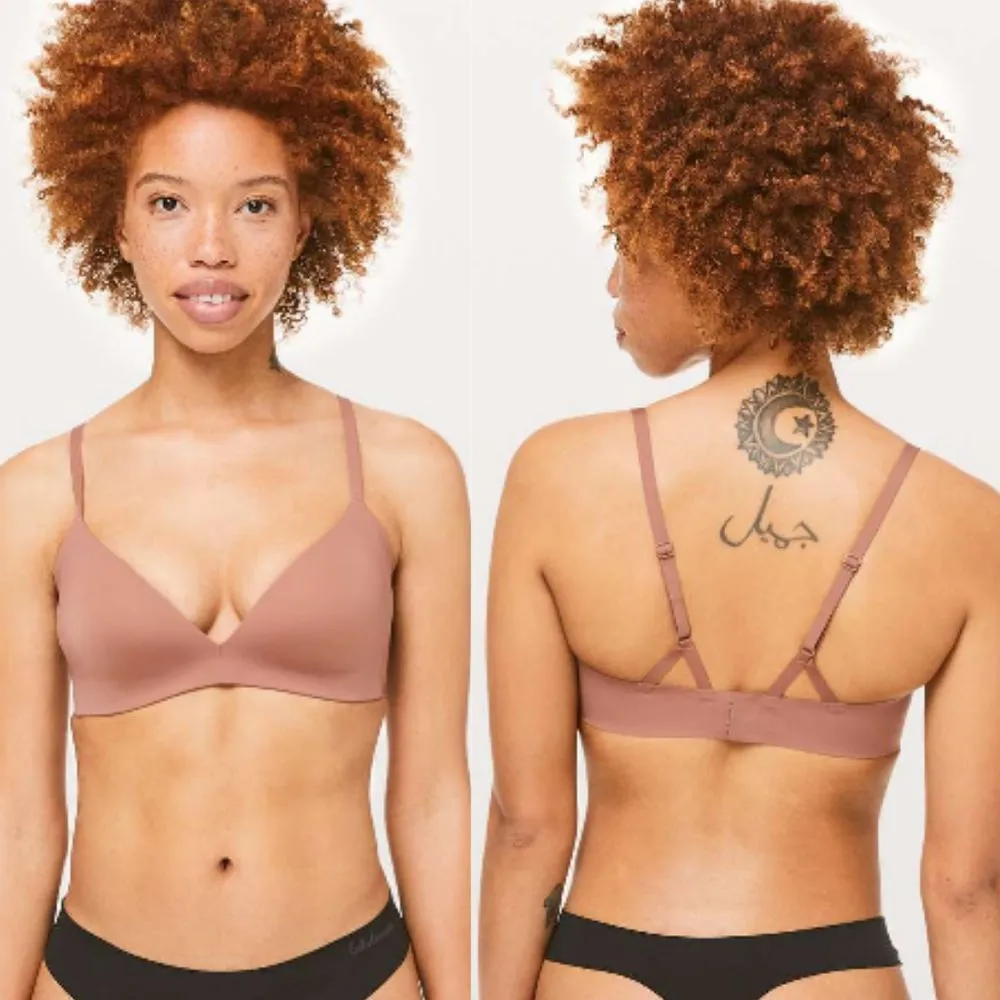 Lululemon Take Shape Bra Size 32C Henna Underwire Stretch Lightweight. Athletic‎ Brown - Image 2
