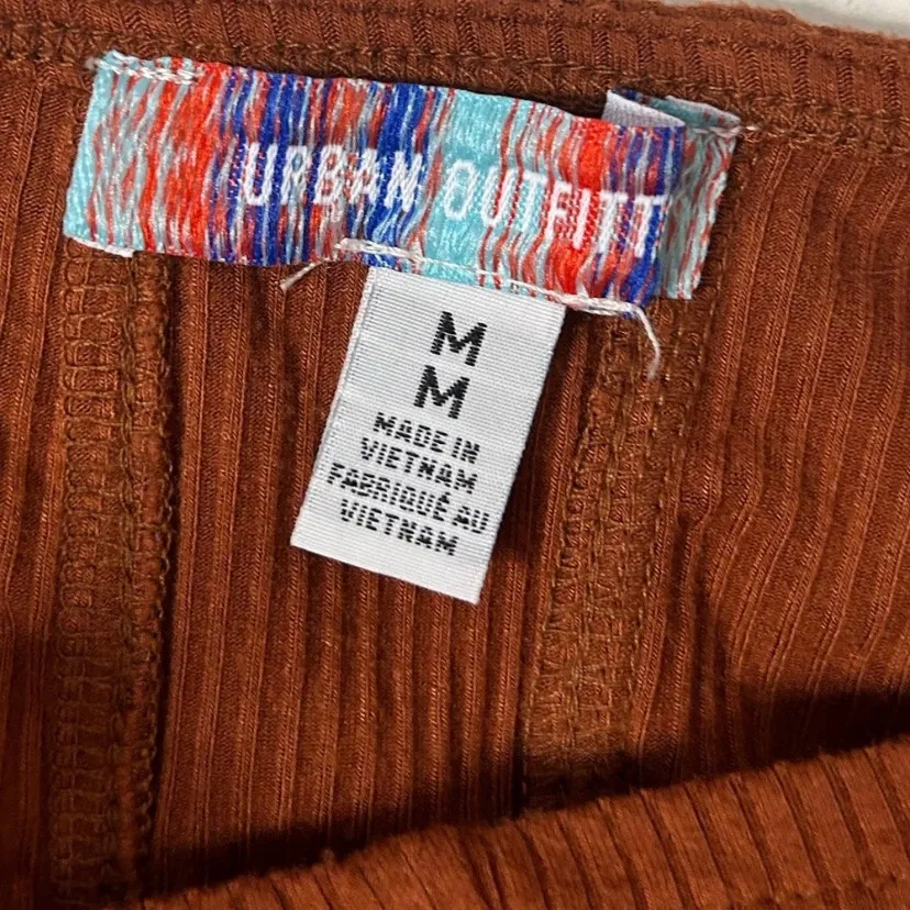 Urban Outfitters Claudia Rust Balloon Sleeve Cottagecore Crop Top SZ M BOHO - Image 7