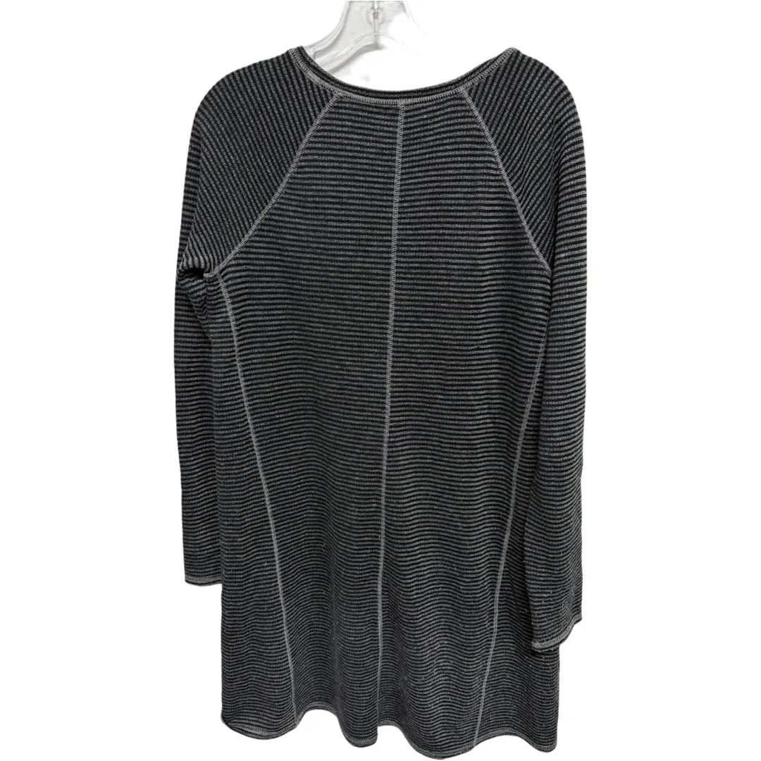 J. Jill Aline Dress size Small Scoop neck Long Sleeve Stretch Cotton Blend Black - Image 4