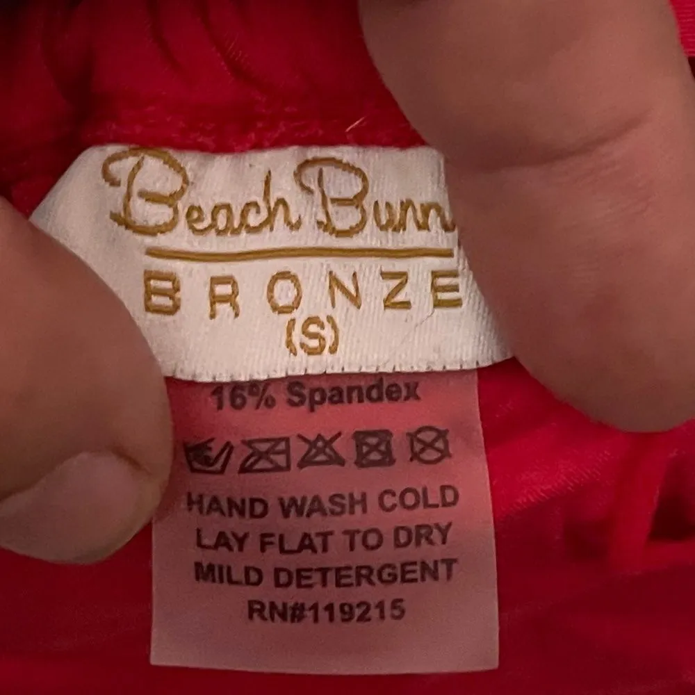 Beach Bunny Bronze Beaded‎ Bikini Top Red - Image 3