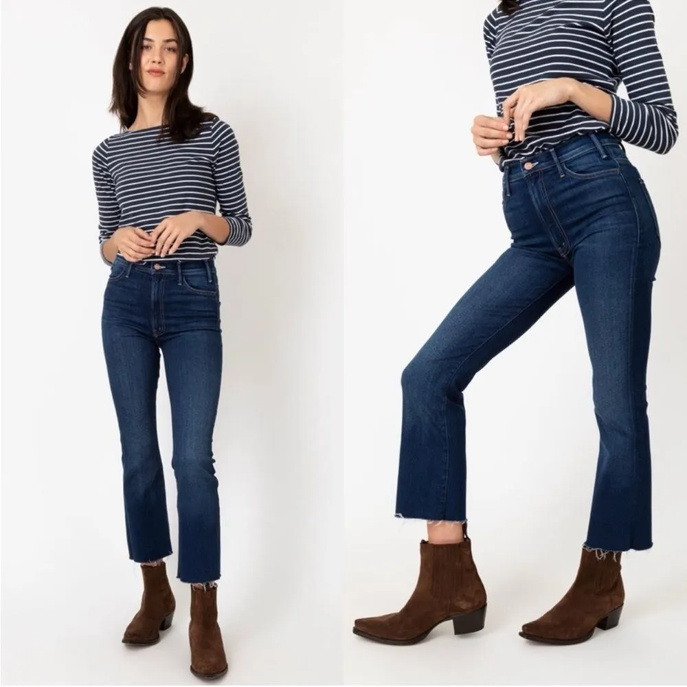 Mother Jeans women's The Hustler Ankle Fray jeans Home Movies size 24 Blue - Image 2