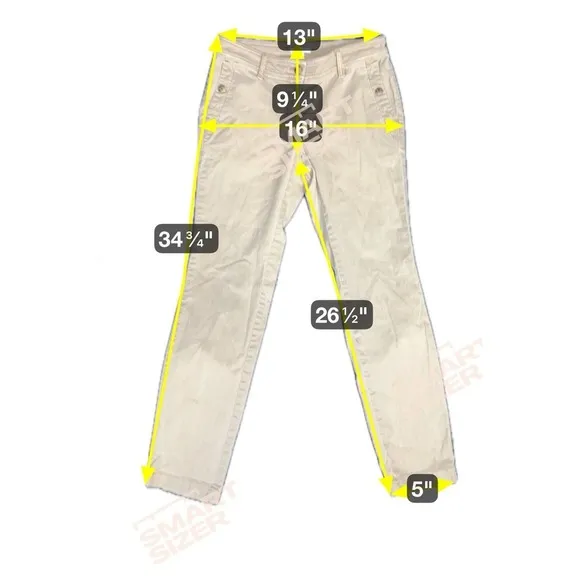 J.Jill‎ Women's Flat Front Khaki Pants Sz 2 Casual Everyday Wear Summer Preppy Tan - Image 6