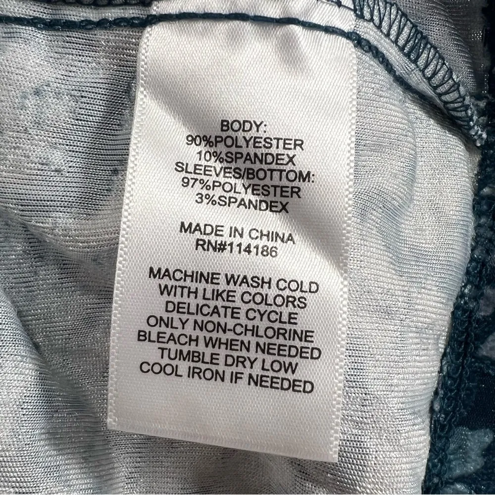 Frye and Co. velvet blouse sleeve tiered midi peasant teal floral dress Blue Size XXL - Image 8