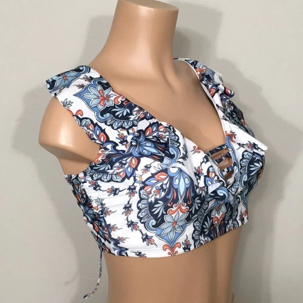 Ruffle Bralette Bikini Top. - Image 9