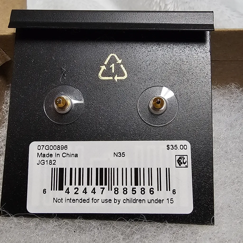 Givenchy Faux-Pearl Cubic Zirconia Gold Tone Drop Earrings - Image 4