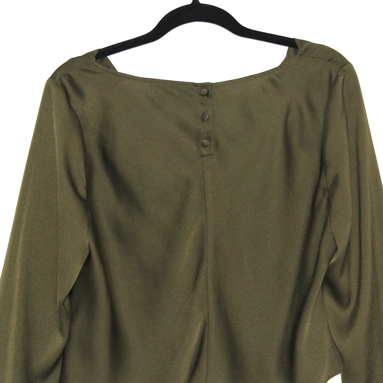 L'Academie The Florina Top in Olive Green Size Large - Image 9