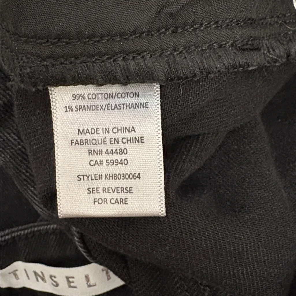 Tinseltown Black Fringe Bottom Flare Women's/Junior's Jeans Size 9 - Image 13