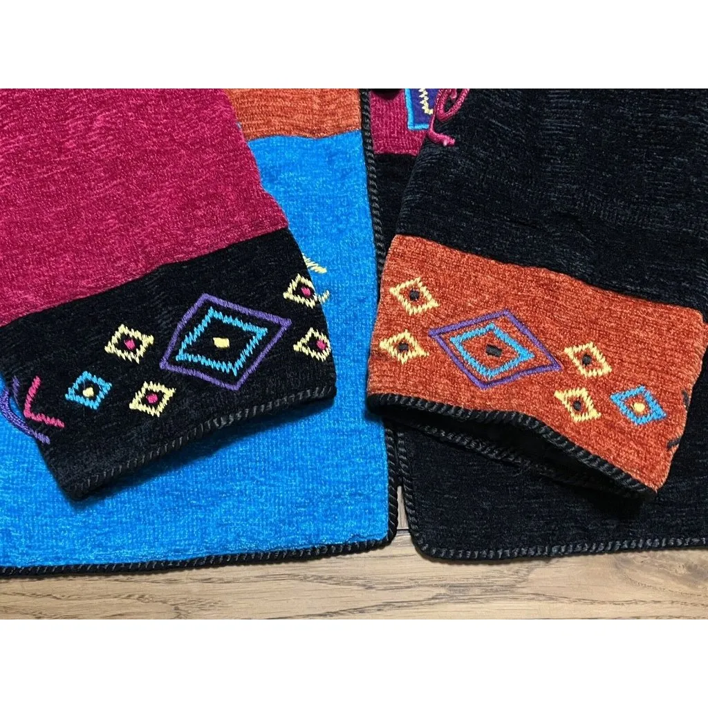 Allure Blazer Jacket Womens 2X Embroidered Colorblock Artsy Vintage Coogie Style - Image 12