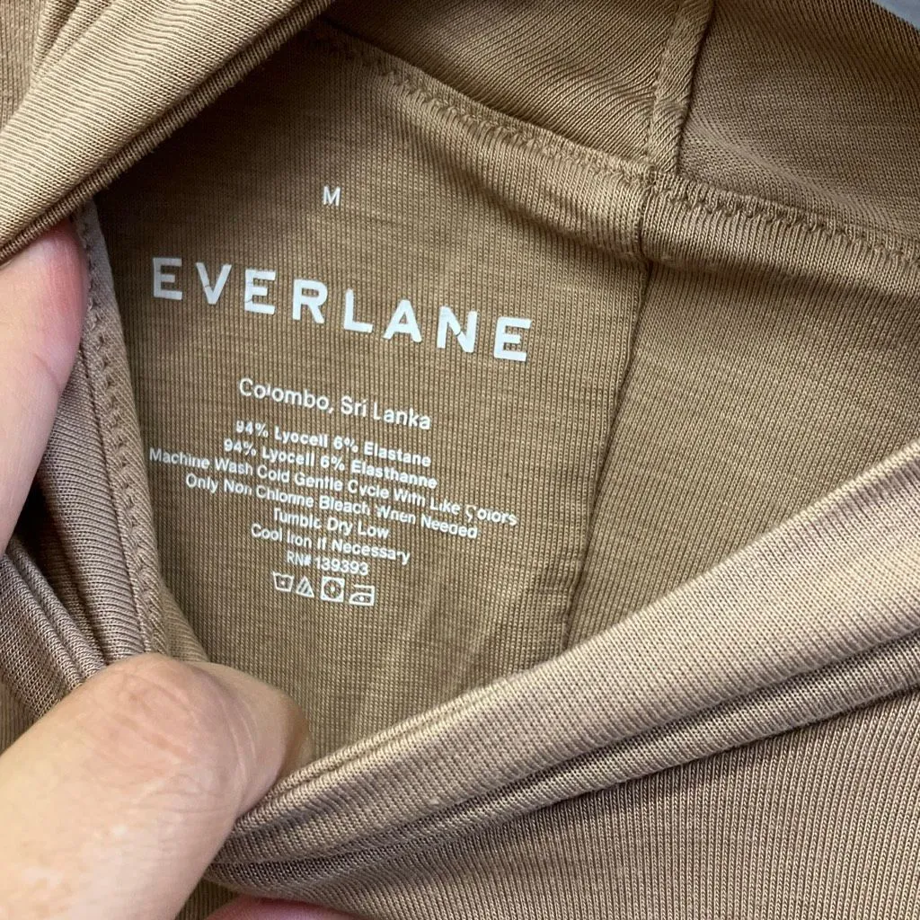 Everlane high neck beige sleeveless bodysuit medium #745 - Image 2