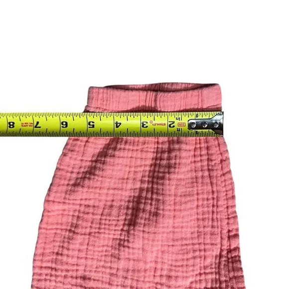 Evereve Women's Coral Gemma Gauzy Cotton Sleeveless Jumpsuit‎ Size L Summer - Image 12