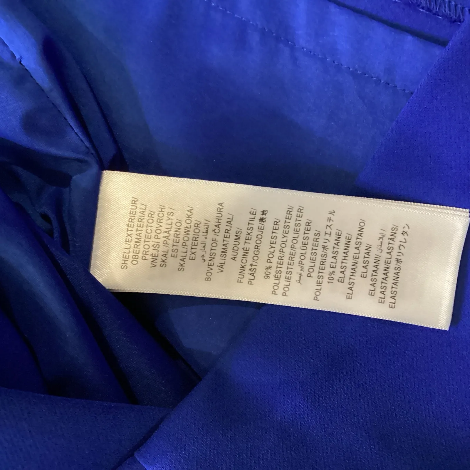 Aidan Mattox Marina One Shoulder crepe Cut Out mini Cocktail Party Dress Blue 6 - Image 4