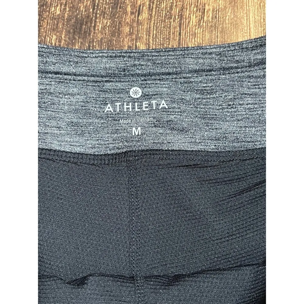 Athleta Women’s Sz M Excursion Skort Skirt Heathered Gray Ball Pockets Stretchy - Image 3