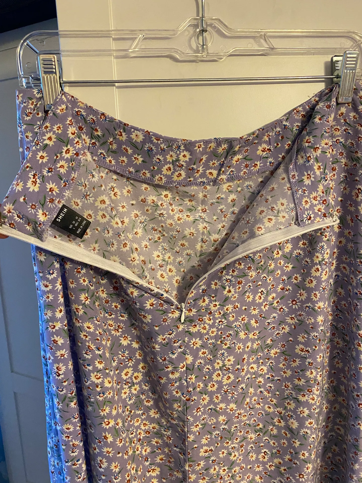 Purple Floral Maxi Skirt - Image 4